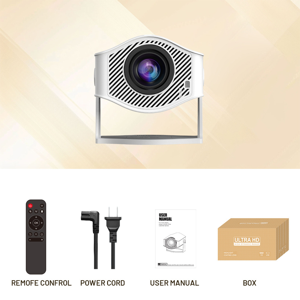 Household Barrel Portable HM400pro Projector
