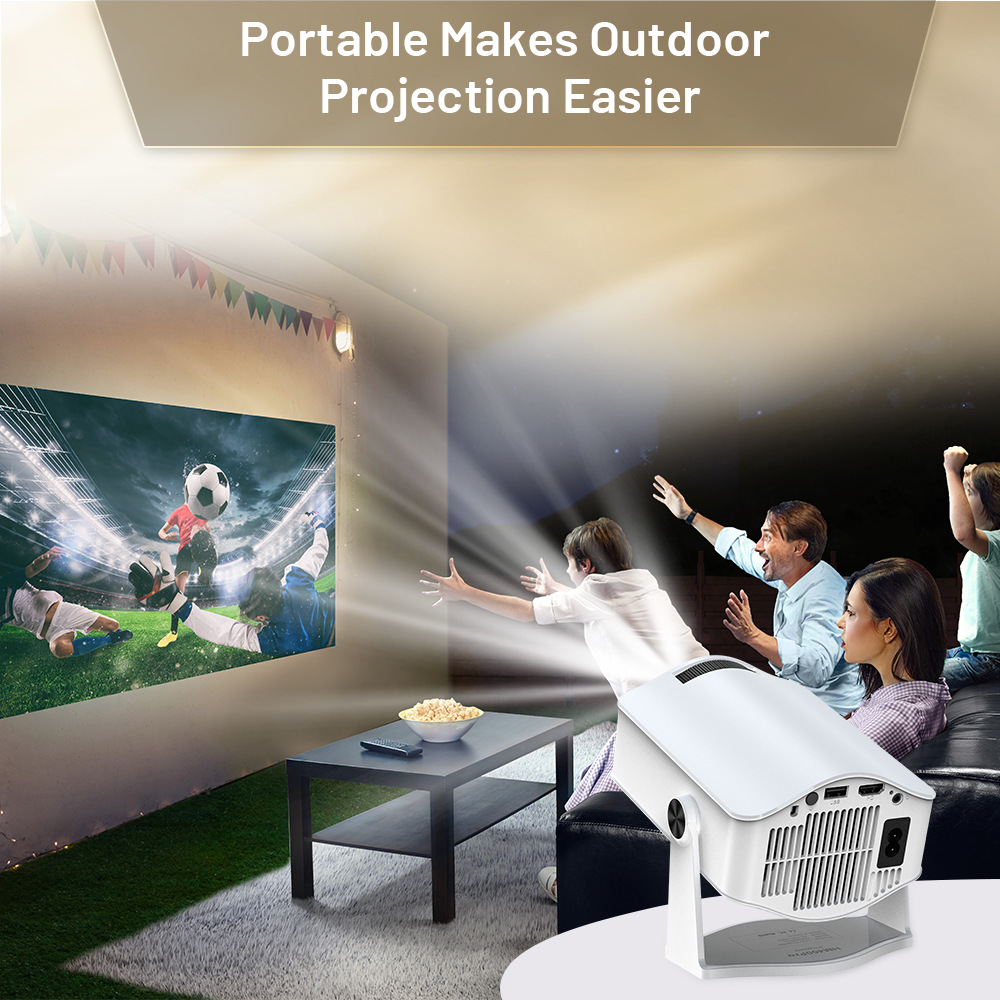 Household Barrel Portable HM400pro Projector