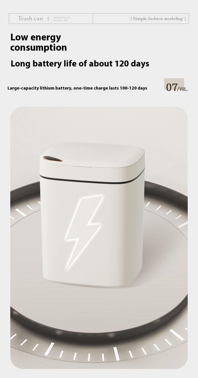 Smart Sensor Trash Can – Automatic Induction Garbage Bin with Lid - Image 2