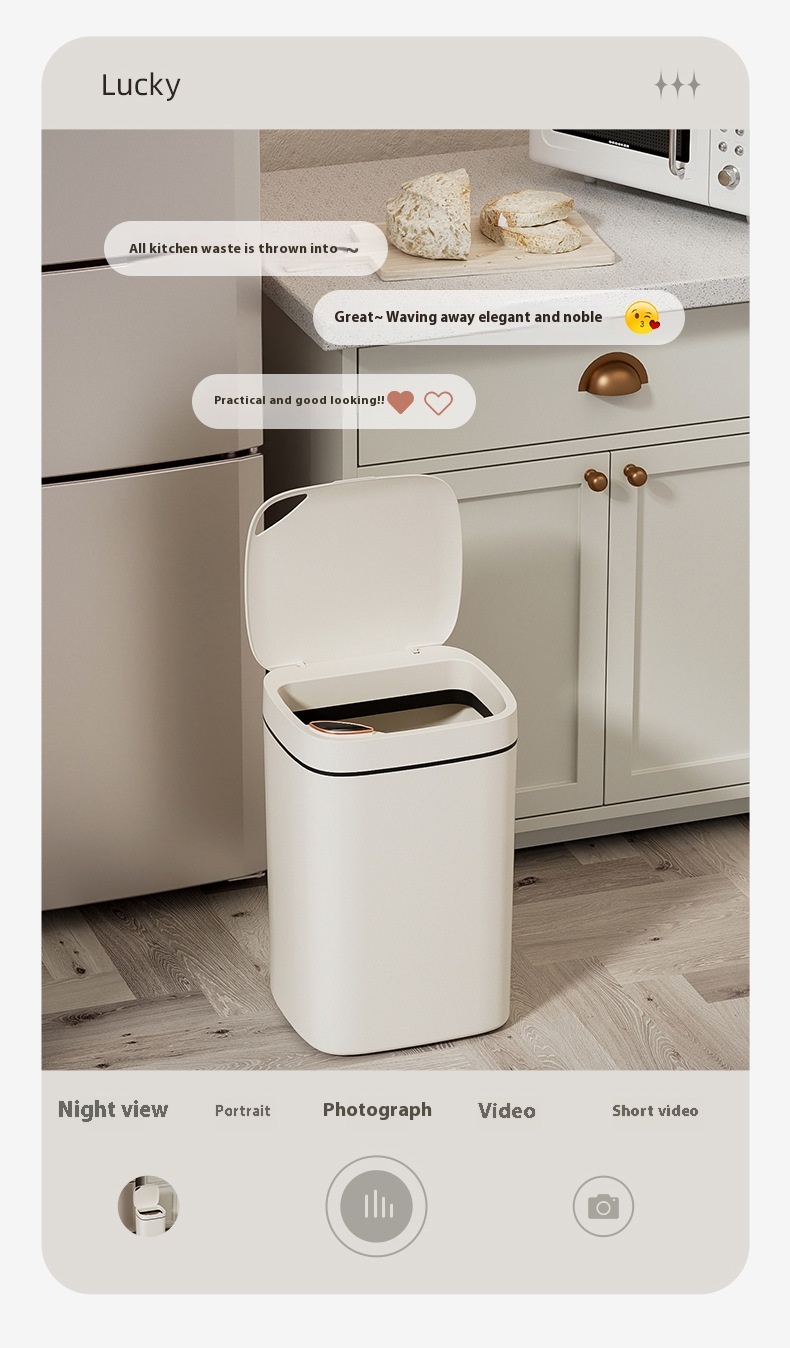 Smart Sensor Trash Can – Automatic Induction Garbage Bin with Lid - Image 5