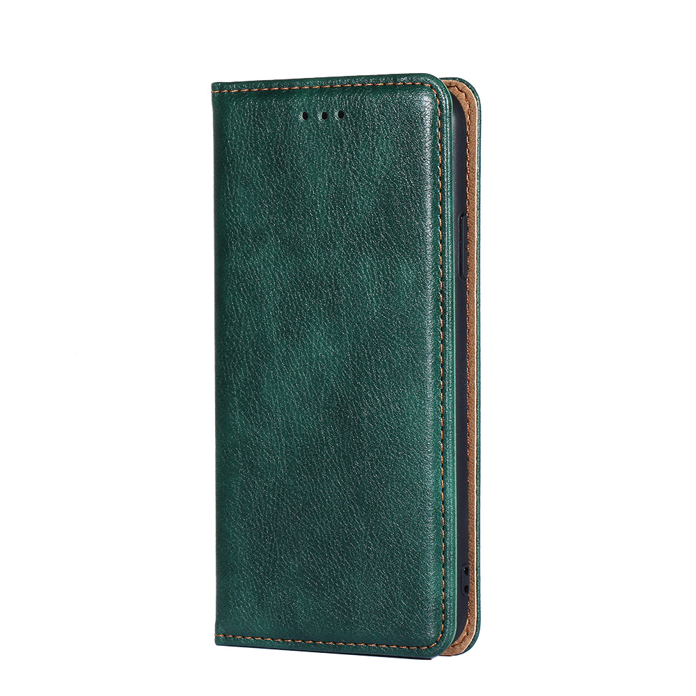 Samsung Magnetic Flip Leather Wallet Case with Card Slots and Stand - Image 2