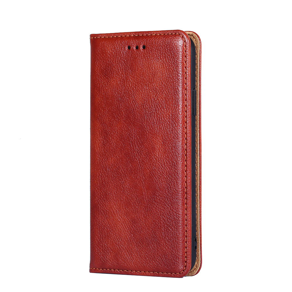 Samsung Magnetic Flip Leather Wallet Case with Card Slots and Stand - Image 6