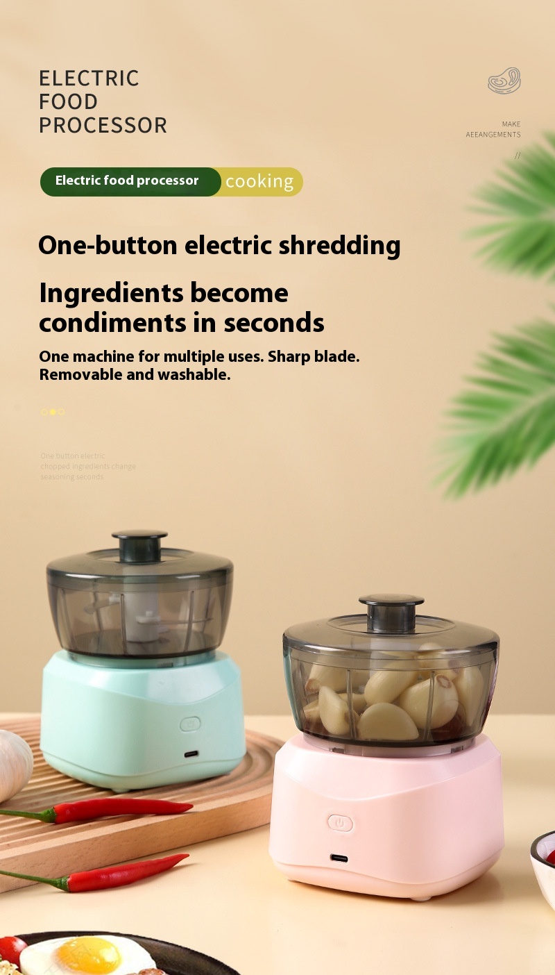 New Minced Meat Household Small Electric Multi - function Food Processor