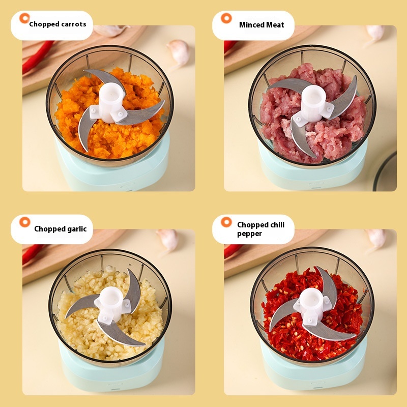 Portable Electric Food Processor – Mini Multi-Function Chopper & Blender - Image 3