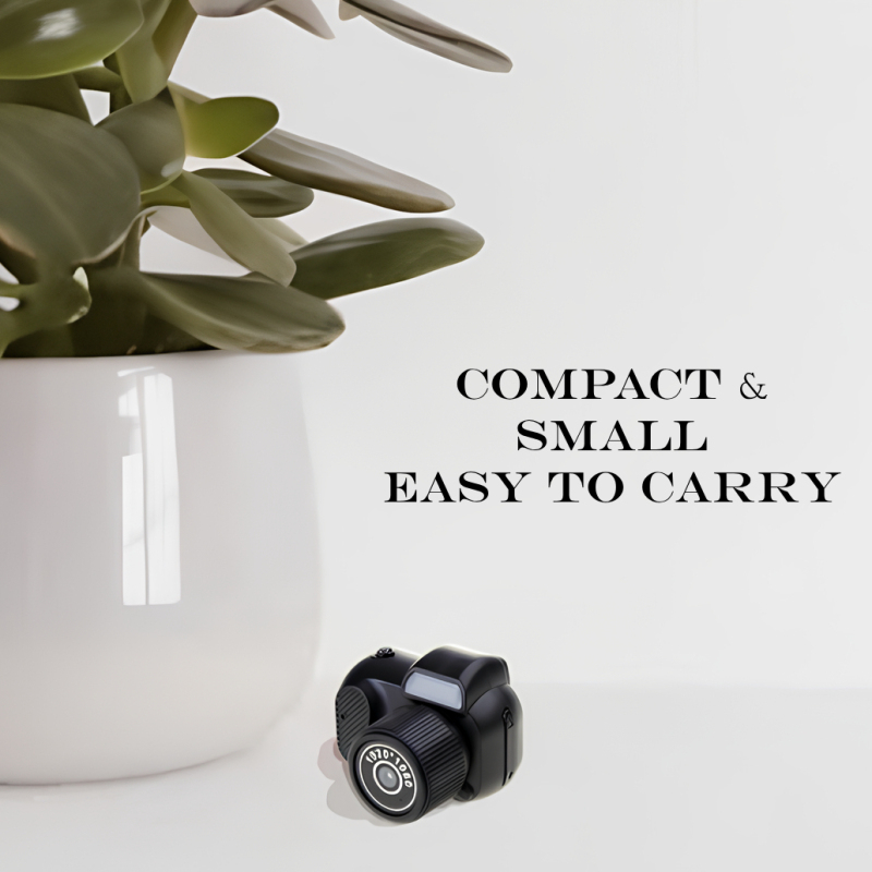 Retro Mini Camera With Screen Indoor Home Outdoor 1080p HD Portable Very Small Camera Video Support Holiday Gifts