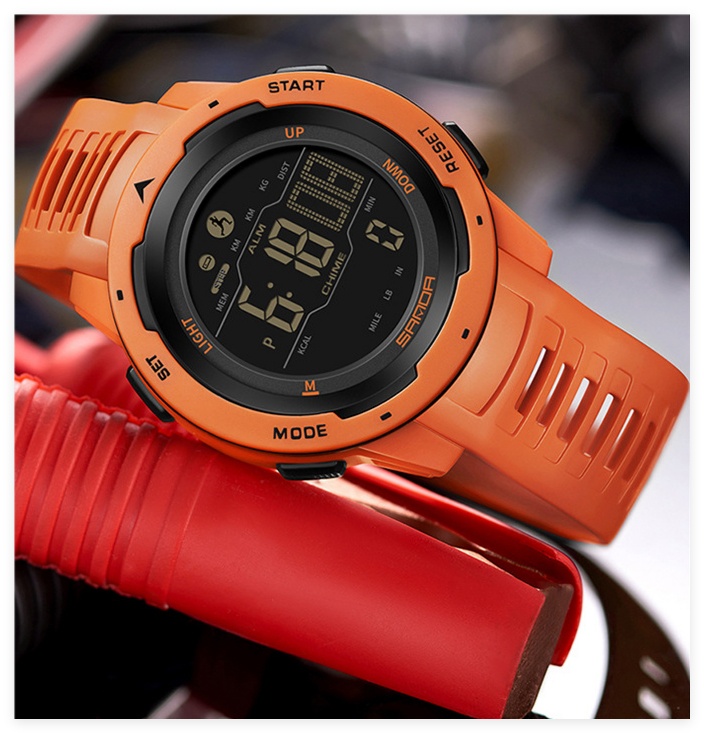 Sanda Calories Waterproof Multifunctional Shockproof Smart Men's And Women's Watch
