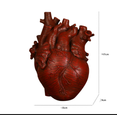 Heart-Shaped Nordic Art Vase - Image 2