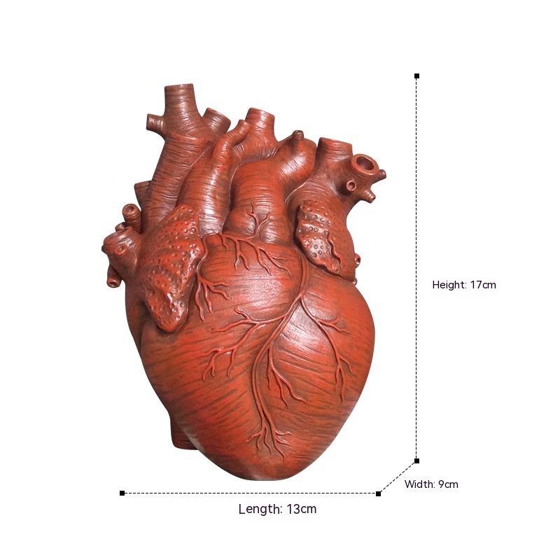 Heart-Shaped Nordic Art Vase - Image 6