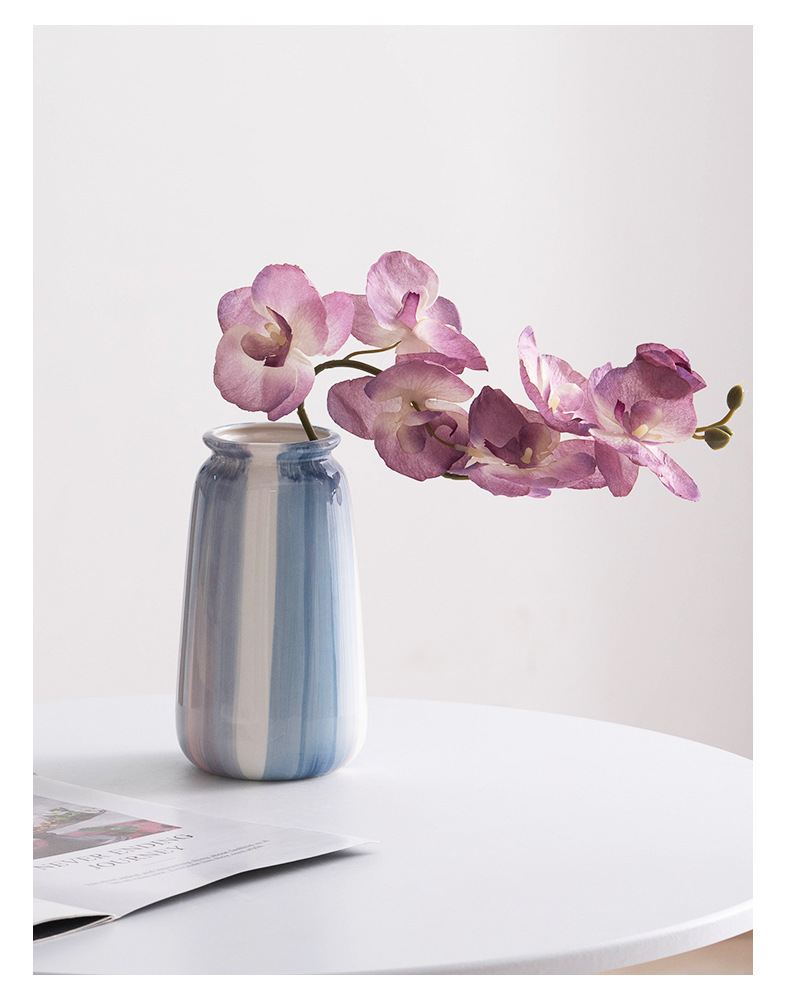 Shu Men Hand Painted Blue Simple Ceramic Vase