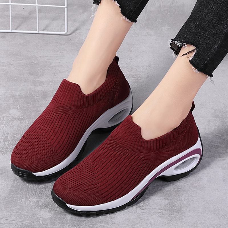 Sneakers Women Air Cushion Mesh Breathable Running Sports Shoes
