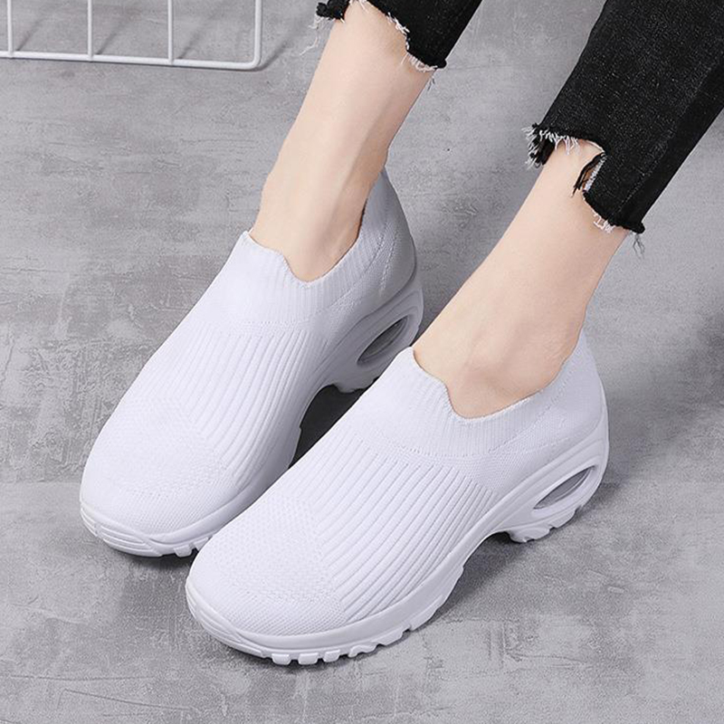 Sneakers Women Air Cushion Mesh Breathable Running Sports Shoes