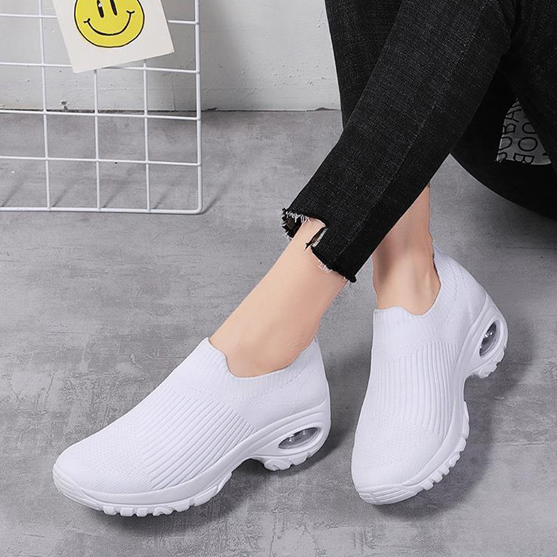 Sneakers Women Air Cushion Mesh Breathable Running Sports Shoes