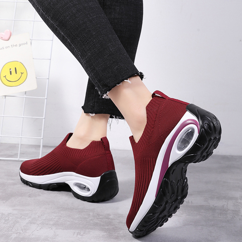 Women Air Cushion Mesh Breathable Running Sports Shoes - Image 4