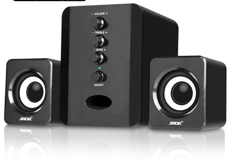 Speakers Computer D - 202 Combination Music - Player Subwoofer - Sound - Box Smart - Phones Stereo
