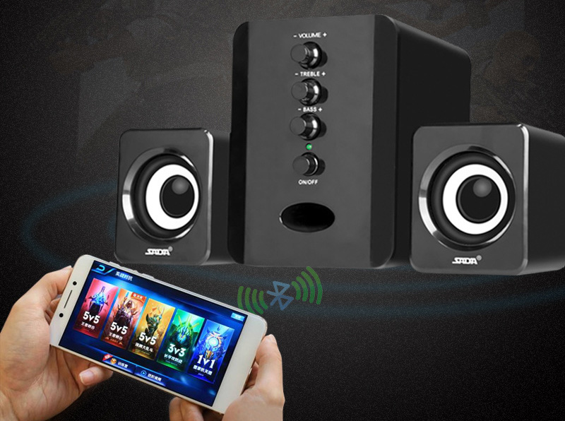 Speakers Computer D - 202 Combination Music - Player Subwoofer - Sound - Box Smart - Phones Stereo
