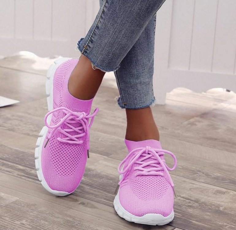 Women's Breathable Lace-up Casual Sneakers  - Image 6