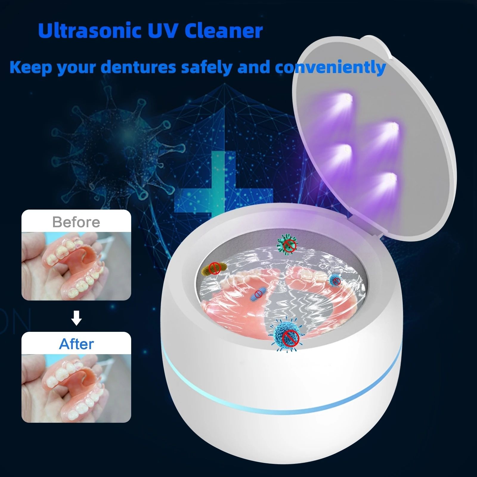 Household Ultrasonic Ultraviolet Cleaning Agent